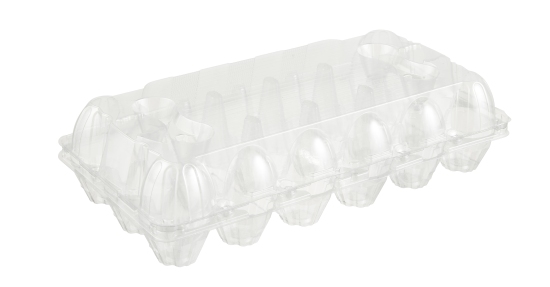 Durable, recyclable transparent box 18 pieces