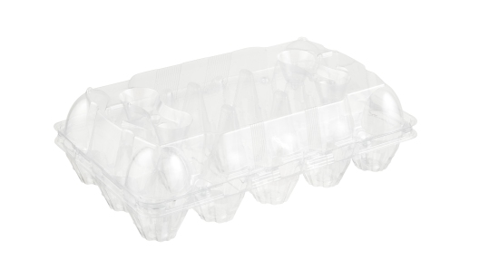 Durable, recyclable transparent box of 15 pieces