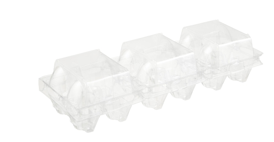 Durable, recyclable transparent box 4 pieces